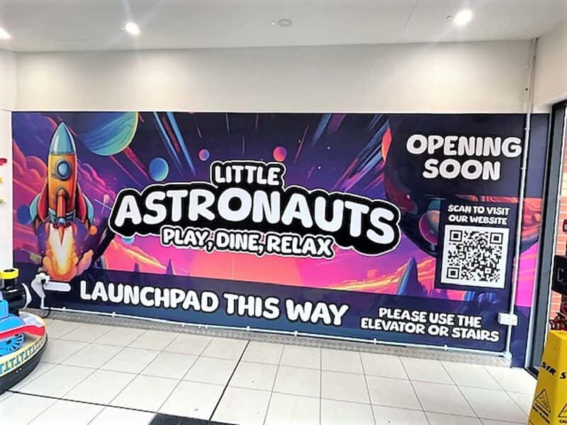An image of the Little Astronauts wall sign.